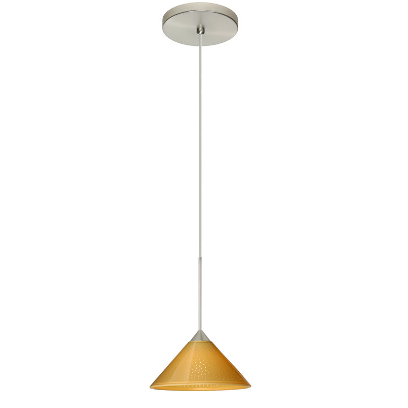 Rodrigues 1 - Light Single Pendant, Mango Starpoint, Satin Nickel, Halogen