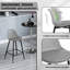 Bar Stools, Breakfast Bar Stools, Kitchen Stools with Back, with Cushioned PP Seat and Metal Frame w-437151798-437151799