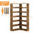 Corner Bookshelf, 6-Tier 71" Tall L-Shaped Wooden Bookcase with Baffles, Industrial Storage Display Shelf-745818173