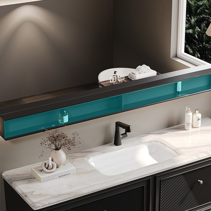 Italian style light luxury bathroom cabinet