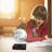 Folla 20Cm Brown Table Lamp with USB and Outlet