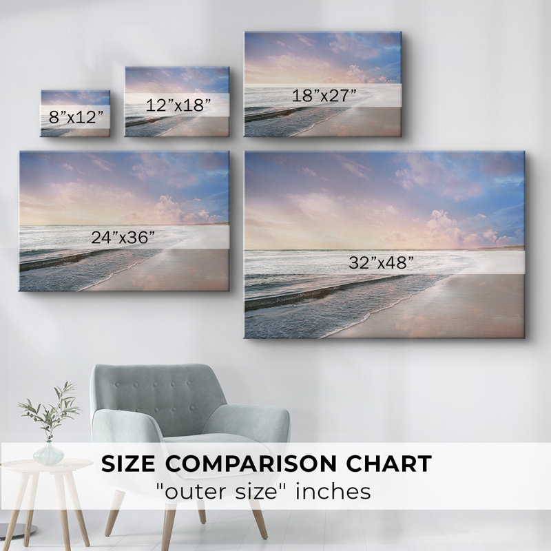Plage Zoey - Cavas enveloppés de galerie, 40 x 60