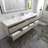 Dameion 84'' Double Bathroom Vanity with Acrylic Top-831849819