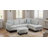 103" Monaco Navy Blue Linen 3-Piece Sectional Sofa Set With Chaise And Storage Ottoman-1162589140-1162589137