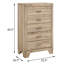 Commode 5 tiroirs en bois Mel-319269270