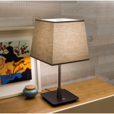 Lampe de table en bronze améthyste 25,24 "avec USB Aquiles