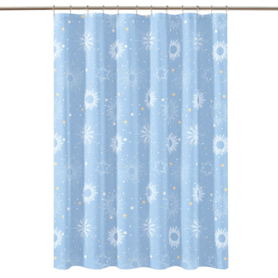 Uriel 72x72 Blue Shower Curtain