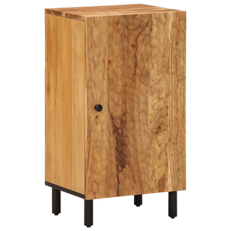 Ulric Iron 1 - Door Standard Accent Cabinet, Brown/Black