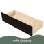 Lit plateforme simple avec deux tiroirs-1328462832