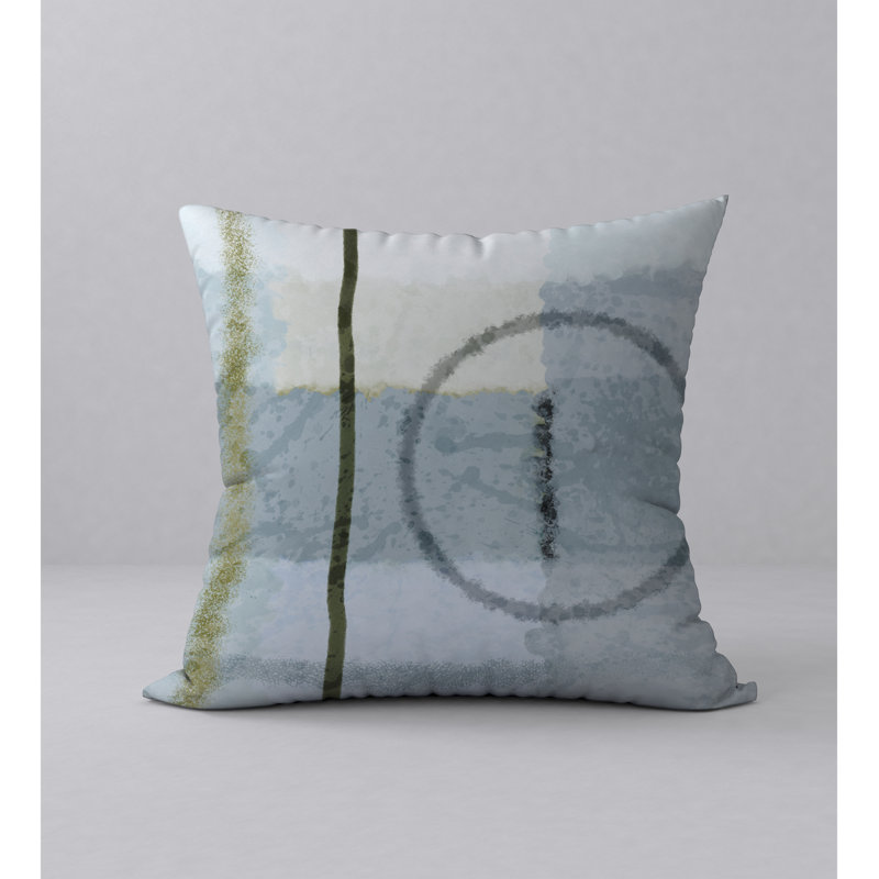 Victor Abstract Reversible Throw Pillow, 20" x 20"