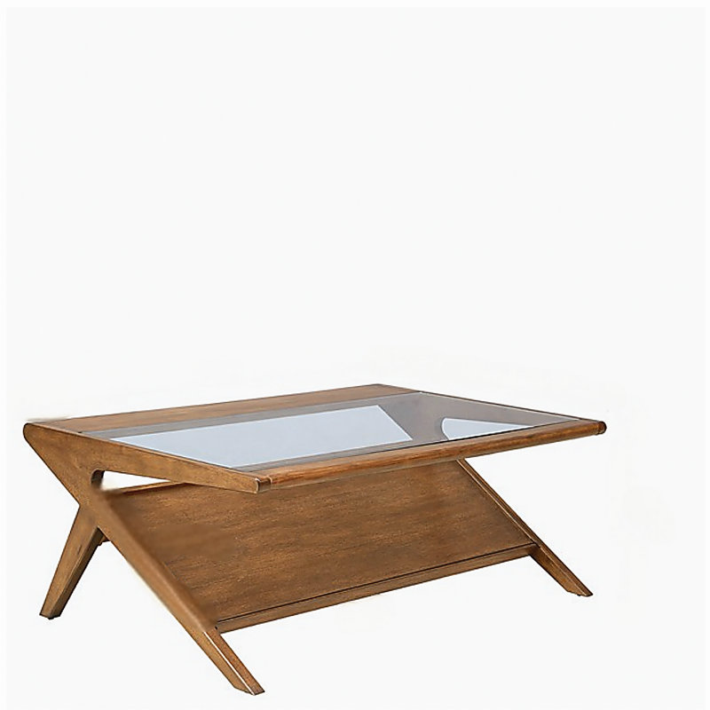 Rocket coffee table with tempered glass