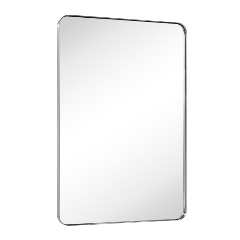 Miroir de salle de bain Kengston, Nickel brossé, 48 po x 30 po
