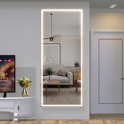 Extra Large LED Bathroom Mirror with 3 Color