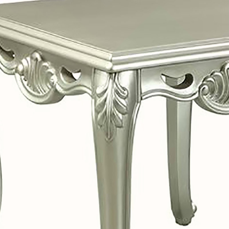 Table de bout champagne avec pieds en métal