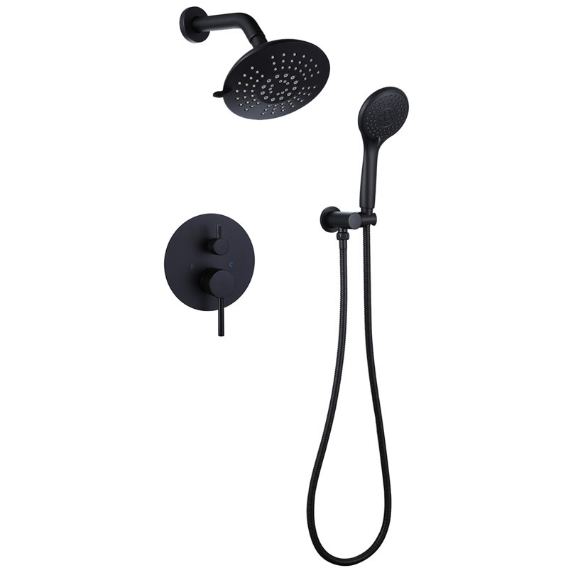 All-In-One Kit with Rough in-Valve, Matte Black