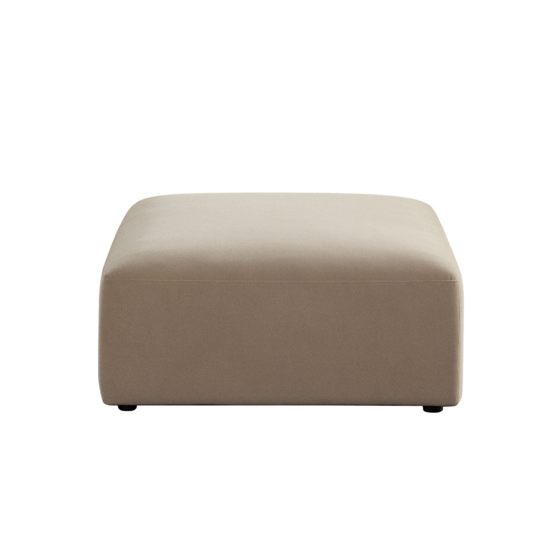 Repose-pieds Zia en velours performance chameau clair