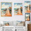 «Miami Sunset Pier I», reproduction sur toile-411294501-411294506