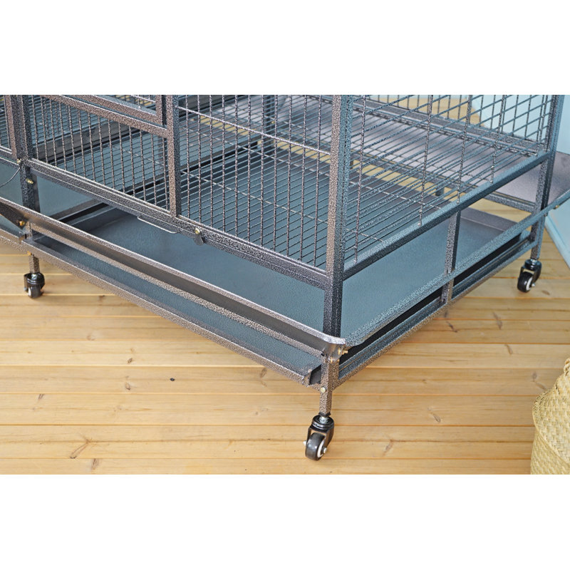  Double Cage With Centre Divider For Bird Parrot Aviary W64xd32xh73