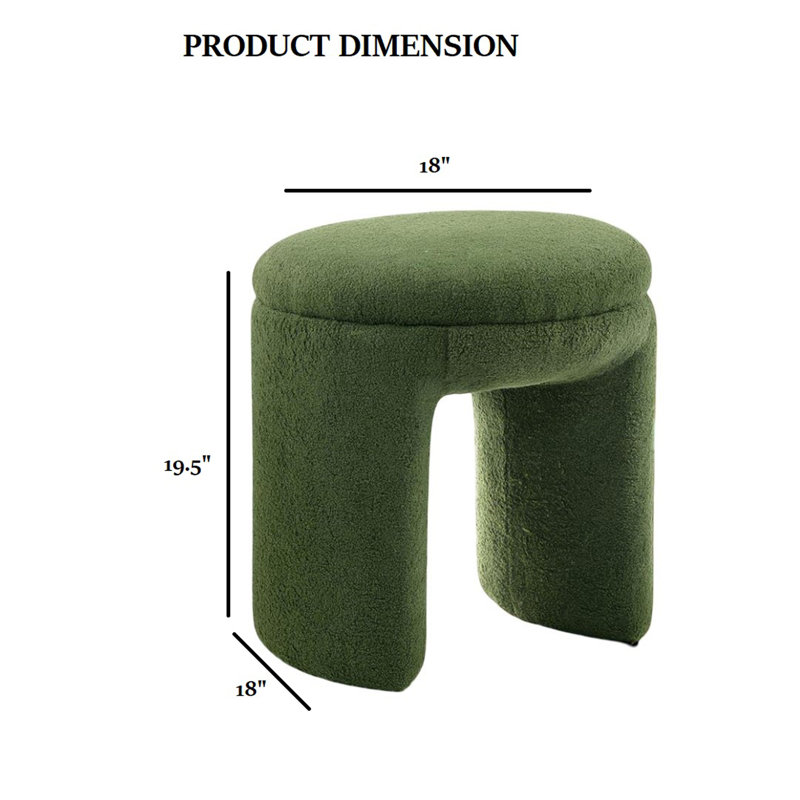 Tabouret décoratif rond 1Pc