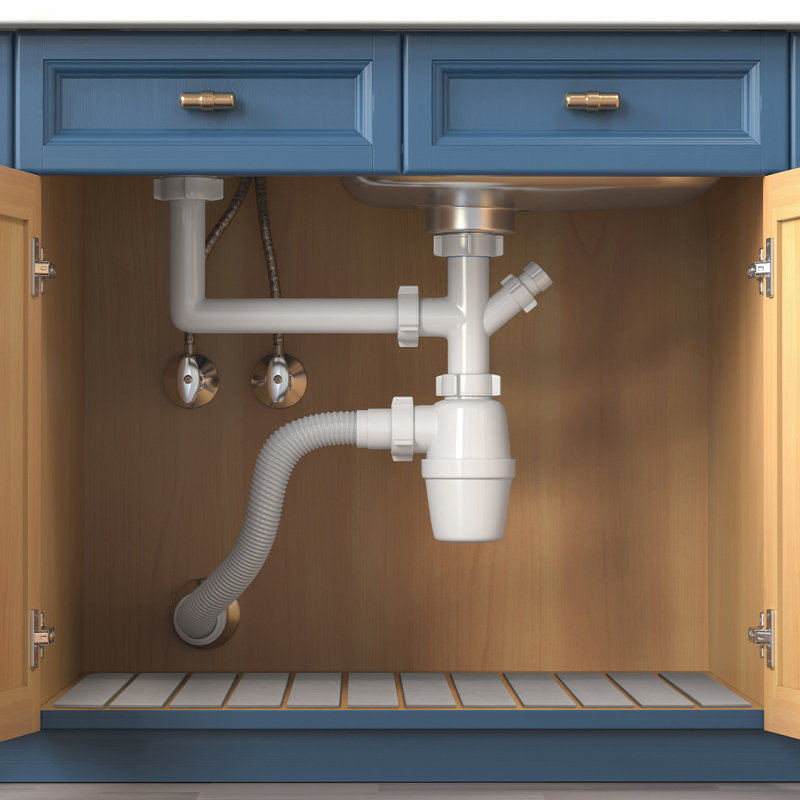 Diatomite Water Absorbing Under-Sink Mat: Ultimate Protection for Your Cabinets, Gray