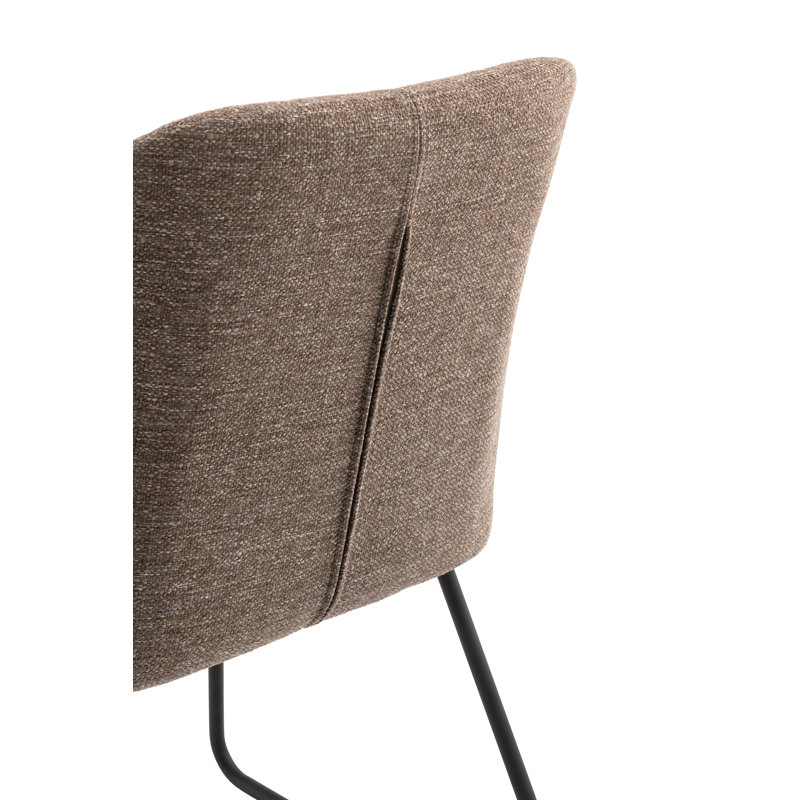 Tulia 154.9cm H Polyester Blend Upholstered Armchair in Grey, Charcoal