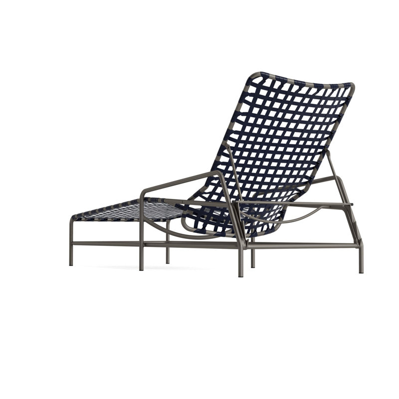 Kantan Outdoor Chaise Lounge, Marine/Mica