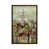Toile avec cadre en bois brun classique
