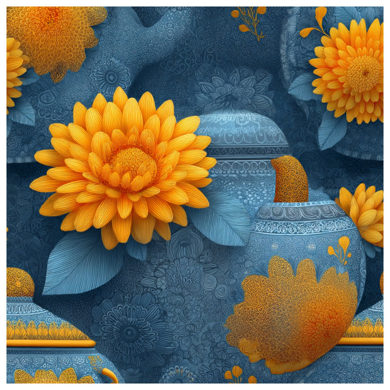 Tapis de bain tournesol Boho, 24in W x 17in L