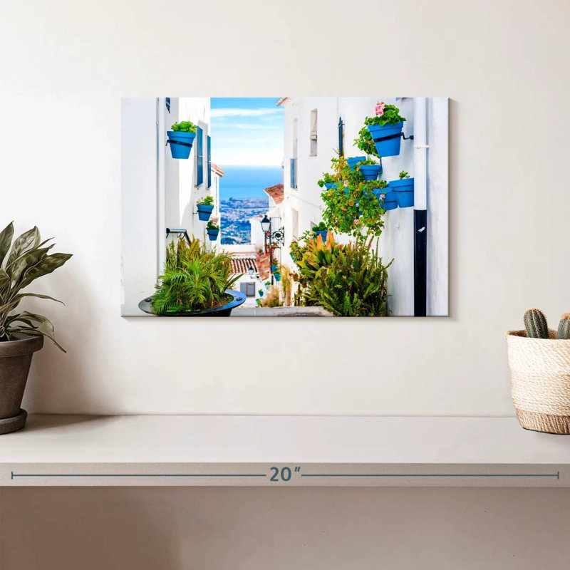 Sirci, pittoresque rue Mijas, H 8 po x l 12 po