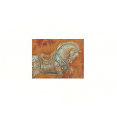 Tang Horse Wrapped Canvas Wall Art 24" X 18"