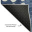 Tapis bleu marine de qualité supérieure lavable à la machine Prisco-909242844