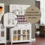Armoire de rangement de garde-manger moderne avec comptoir de four à micro-ondes - Armoire autoportante avec 3 tablettes réglables, 5 portes en verre et 1 grand tiroir, blanc