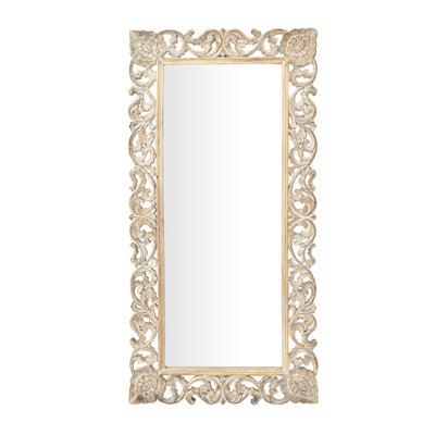 Talleyville Light Brown Mango Wood Traditional Full Length Mirror