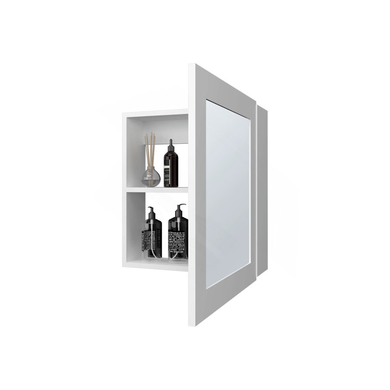 Pharmacie avec miroir inclus, Blanc