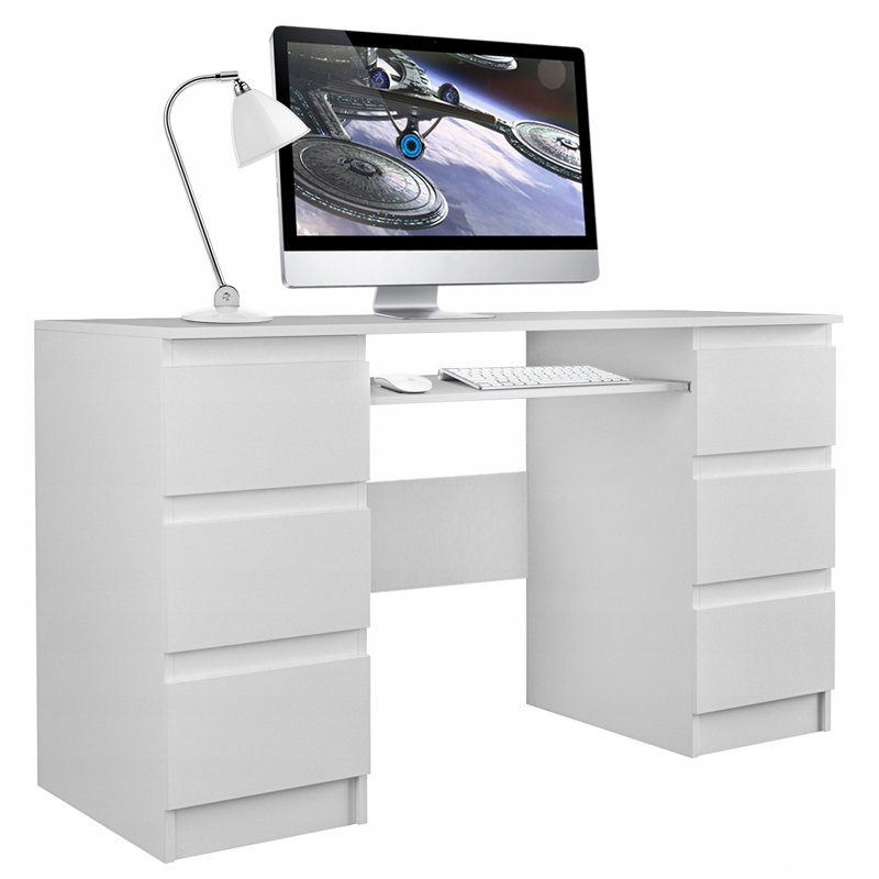 Laverton Computer Desk, Matte White