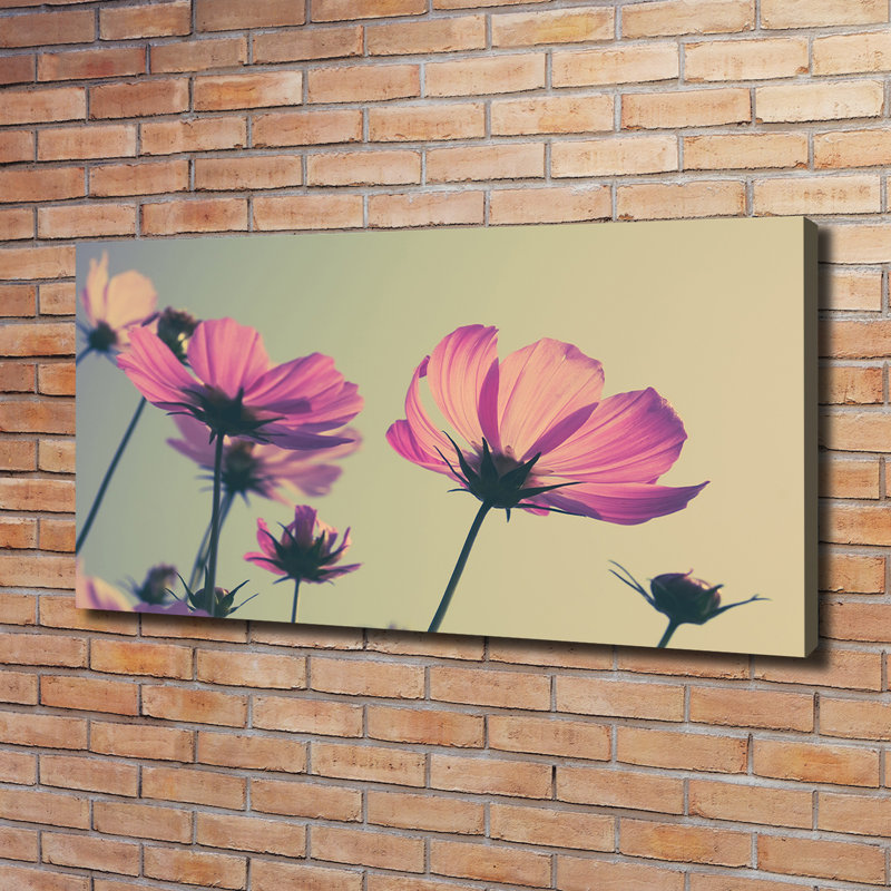 Pink Flowers - Wrapped Canvas Print