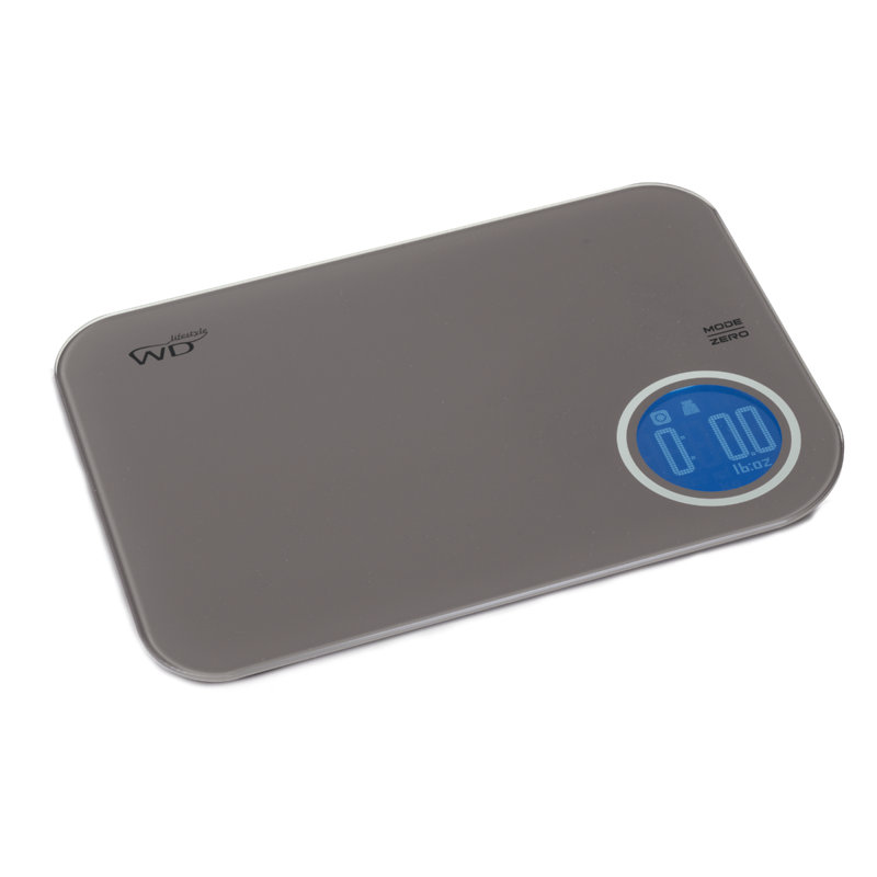 WD Lifestyle Ultra Slim Colored Electronic Kitchen Scale, Sand