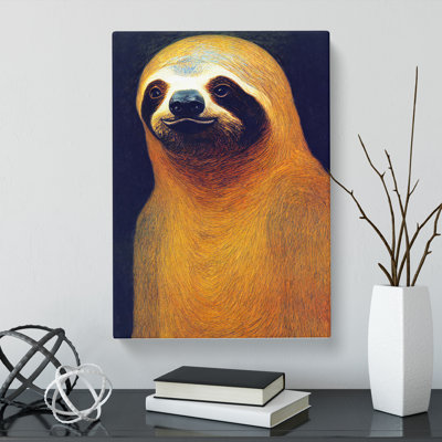Sloth - Wrapped Canvas