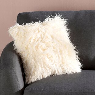 Union Rustic Genova Faux Fur Pillow Cover & Reviews