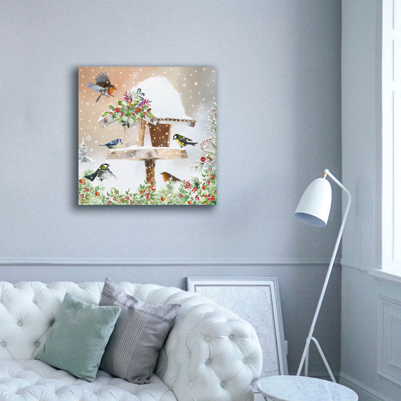  «Christmas Flock» par Elle Media Group, art mural sur toile, 37 po x 37 po, 37" H x 37" W