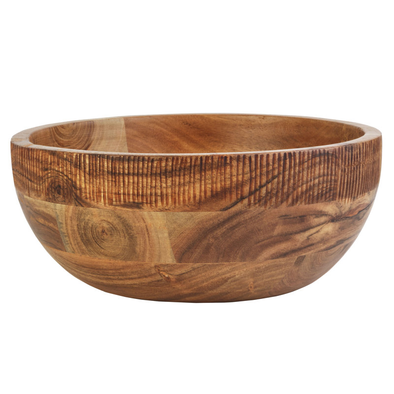 Fitz and Floyd Caleb Natural Wood Serving Bowl, 11"