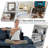 Allan 130"W 4 Piece U-shape Sectional with Console & Cup Holders-106736516