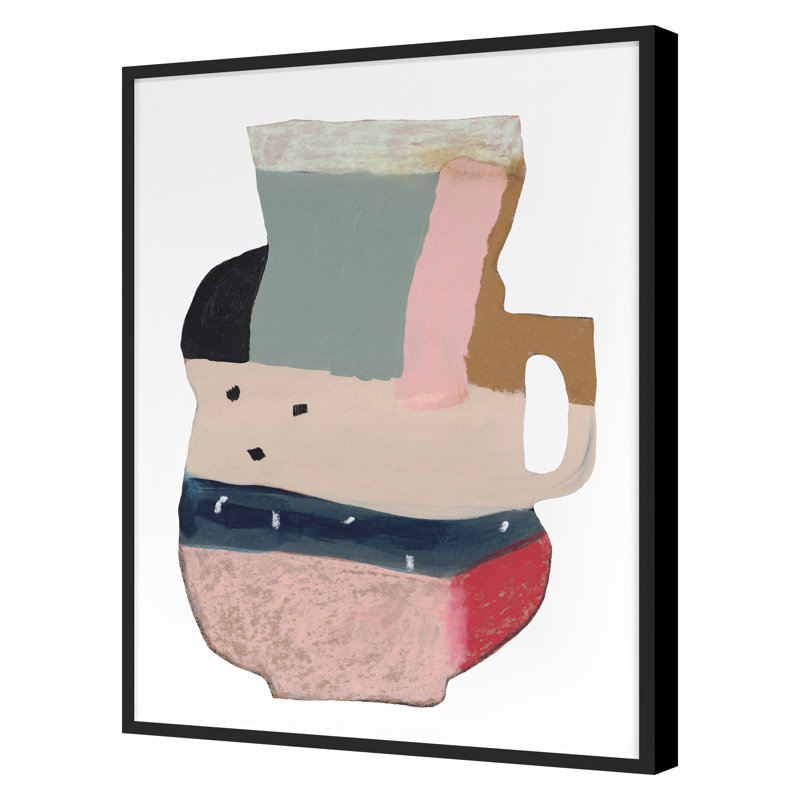 Vessel 1 Print by Katie Straus, Black Framed, 27" H x 20" W x 1.25" D