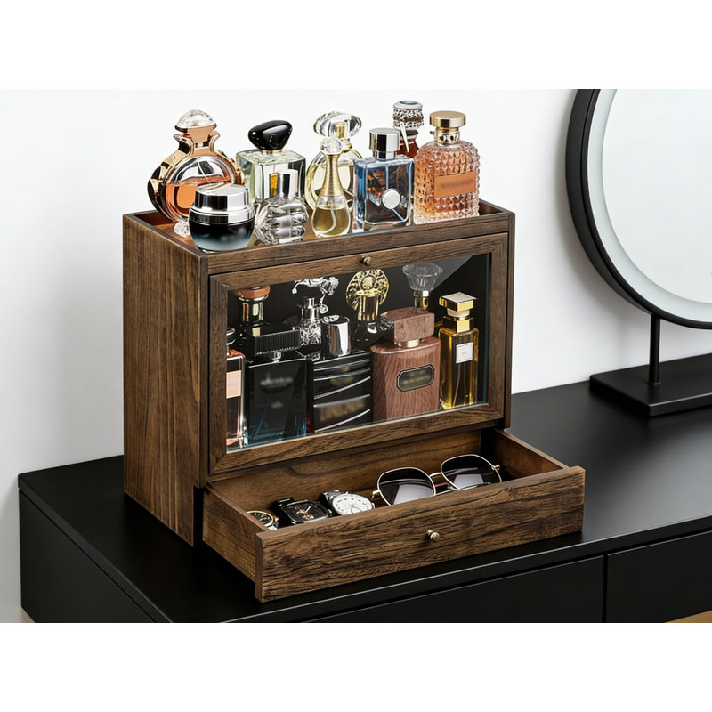 Makeup Organiser, Brown