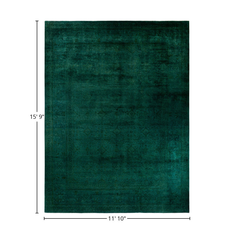 Tapis vert nouvel âge 15 pi 9 po x 11 pi 10 po Danvers