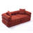 Modular Sofa Bed For Apartment,Convertible Sofa Bed,Fixed-Shape Frame & Removable Armrests,Folding Mattress Sofa For Small Spaces ,No Assembly ,Corduroy,Ancora Red-894884381