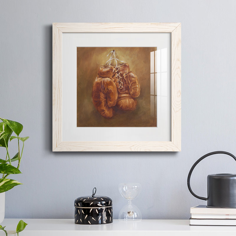 «Rustic Sports I», reproduction encadrée de qualité supérieure - prête à être accrochée, Papier avec cadre blanc, Blanc