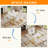 71" Modern Dining Room Table Set, High Gloss Kitchen Table With Chairs, Faux Leather Seats With Gold Metal Legs-1103072084