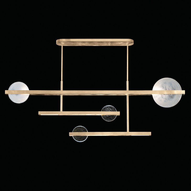 Selene 4 - Light LED Geometric Pendant, Soft Gold