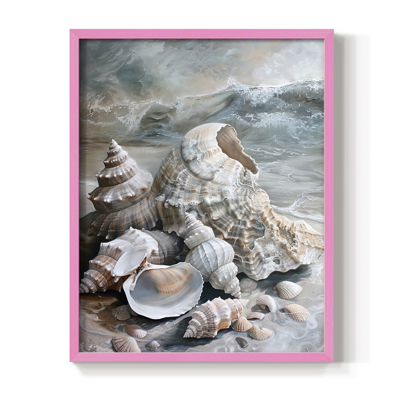 NAUTICAL Series CCL XXXIX, reproduction encadrée - bois massif, Rose, H 11 po x l 9 po